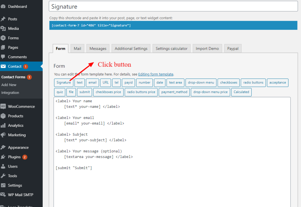 Document - Contact Form 7 Signature - Super Add-ons